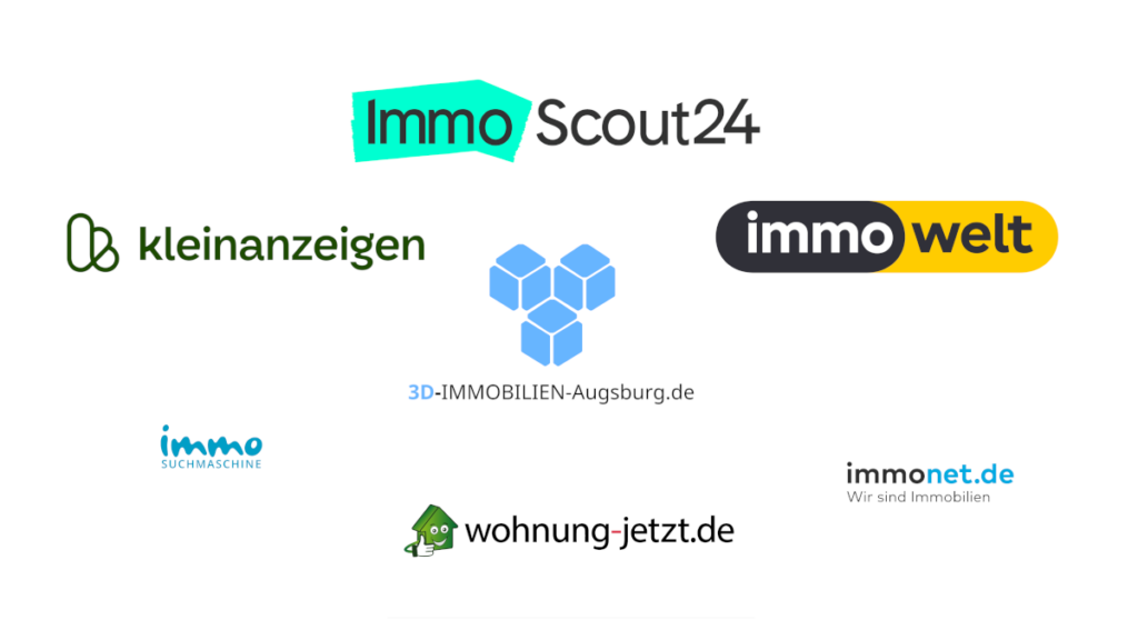 ImmoScout24, Kleinanzeigen, Immowelt, 3D-Immonilien-Augsburg